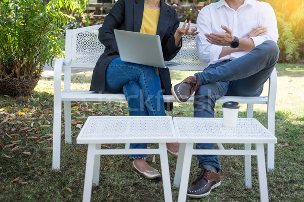 Coworking conference, Business team meeting present, investor ex Stock photo © snowing