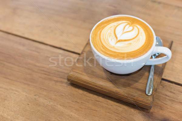Hot art Latte Coffee on the table. Stock photo © snowing