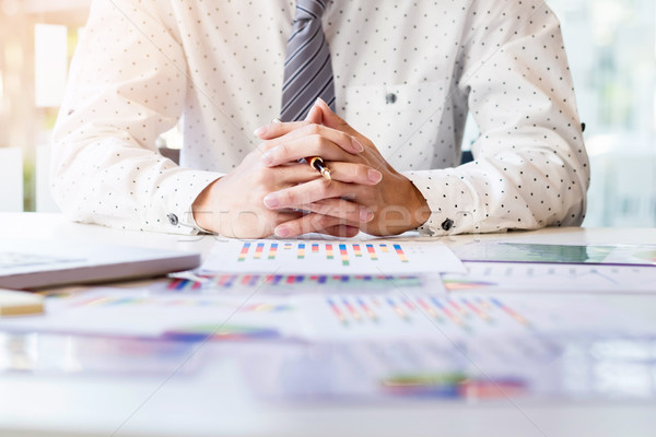 Stock foto: Arbeiten · Prozess · Inbetriebnahme · Geschäftsmann · neue