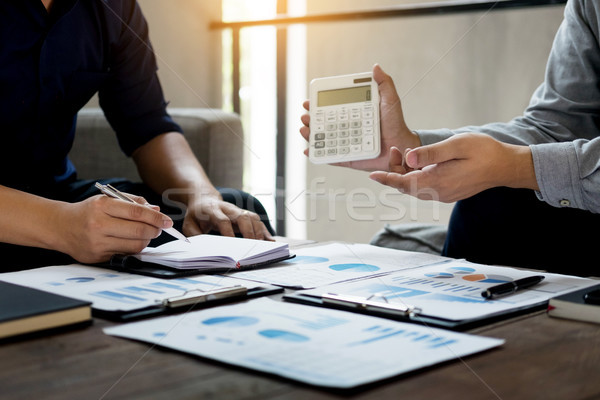 Administrator business man financial inspector and secretary mak Stock photo © snowing