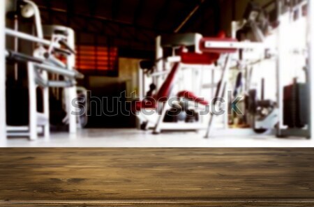 Foto stock: Vacío · mesa · de · madera · habitación · producto · montaje