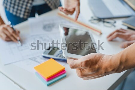 Creative or Interior designers teamwork with pantone swatch and  Stock photo © snowing