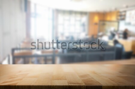 Vacío mesa de madera habitación producto montaje Foto stock © snowing