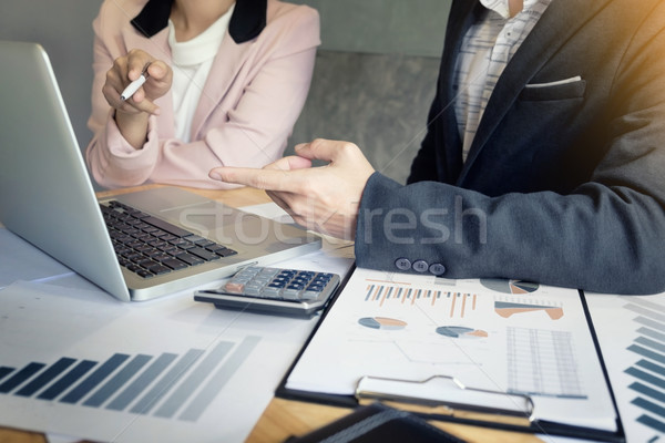 Administrator business man financial inspector and secretary mak Stock photo © snowing