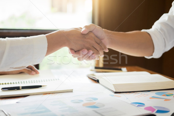 handshake success dealing, Two confident business man meeting in Stock photo © snowing