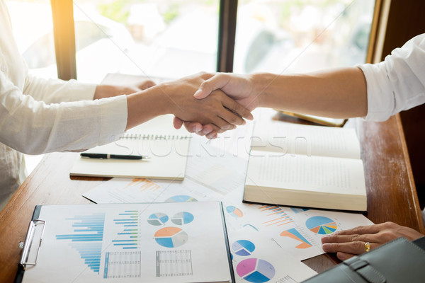 handshake success dealing, Two confident business man meeting in Stock photo © snowing