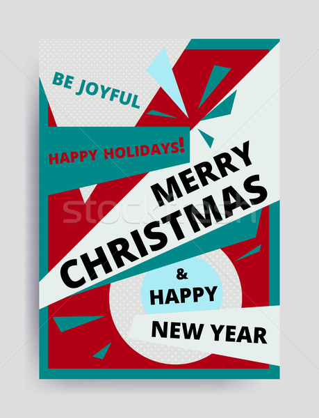 Merry christmas New Year design Stock photo © softulka