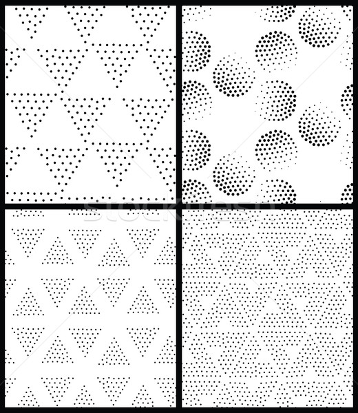 Vektör soyut geometrik siyah beyaz Stok fotoğraf © softulka