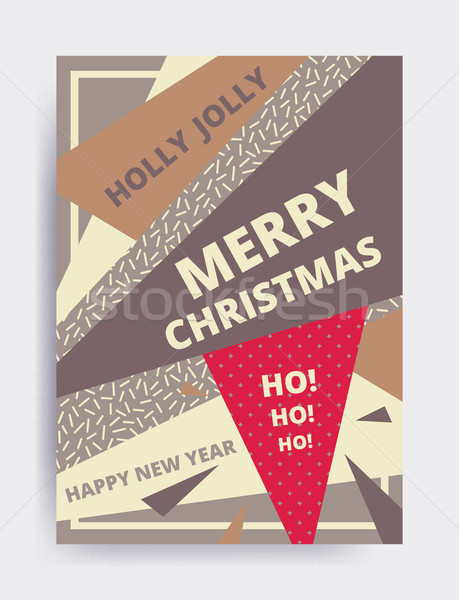 Joyeux Noël nouvelle année design oeil bannière [[stock_photo]] © softulka