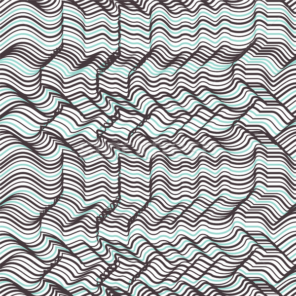 Vector geometric striped seamless pattern. Repeating abstract ch Stock photo © softulka