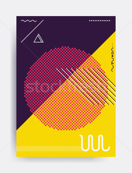 Minimalistic design vector poster Stock photo © softulka