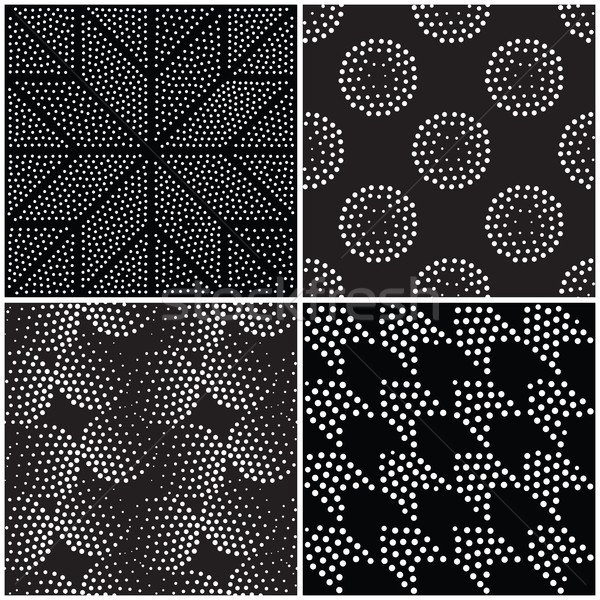 Vektör soyut geometrik siyah beyaz Stok fotoğraf © softulka