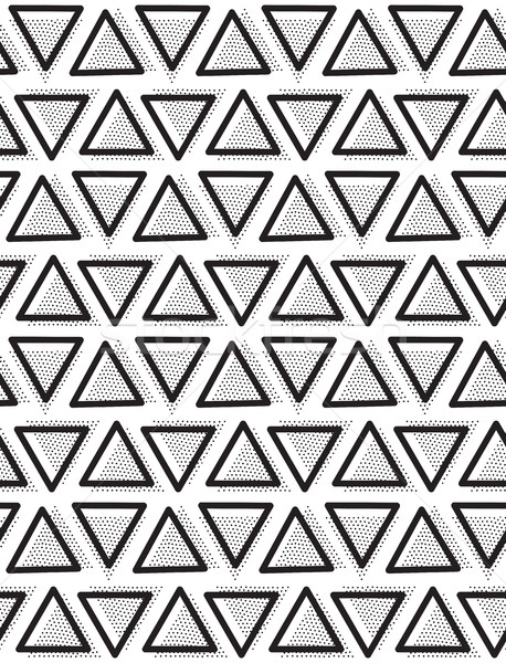 Vector geometric seamless pattern. Repeating abstract triangle Stock photo © softulka