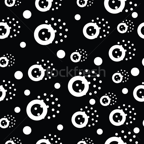 Vector seamless pattern in pointillism, memphis, 80s, 90s style Stock photo © softulka