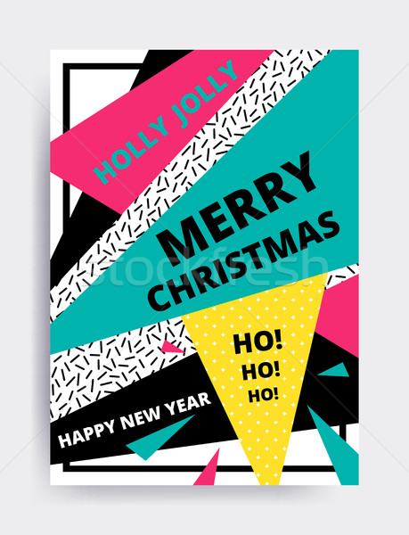 Merry christmas New Year design Stock photo © softulka