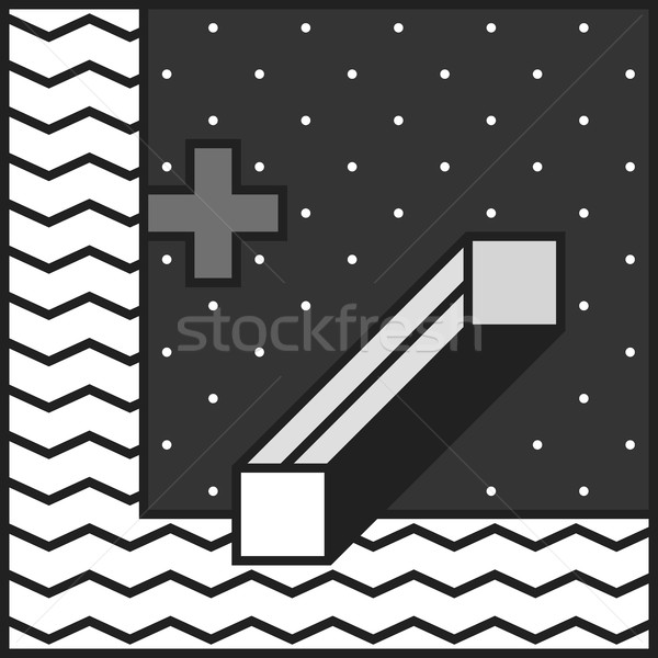 Stock photo: Neo Memphis patches stickers