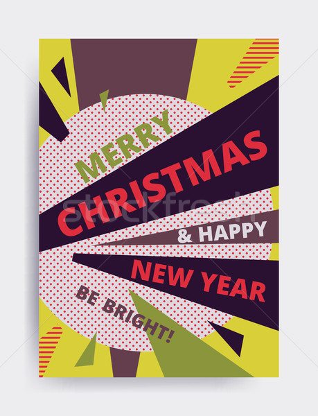 Merry christmas New Year design Stock photo © softulka