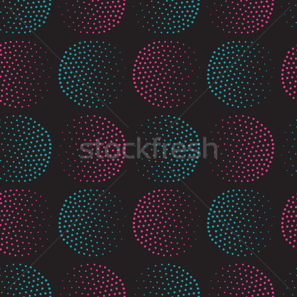Vector geometric seamless pattern. Repeating abstract circles gr Stock photo © softulka