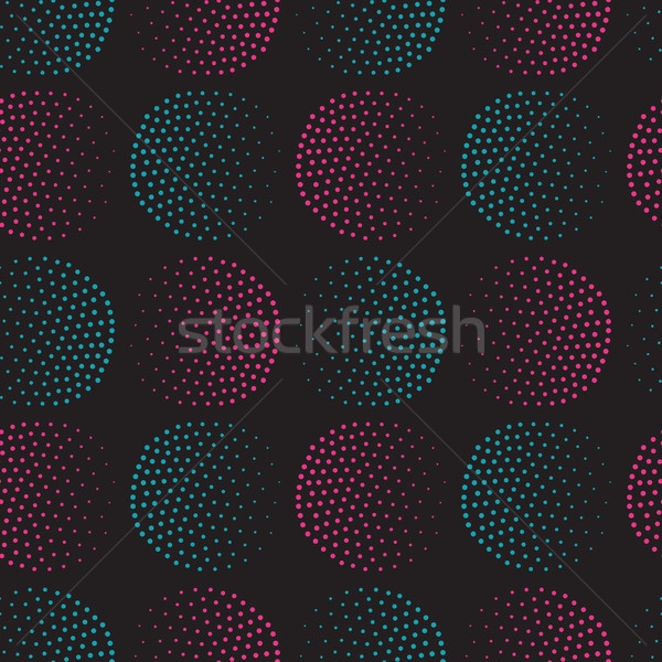 Vector geometric seamless pattern. Repeating abstract circles gr Stock photo © softulka