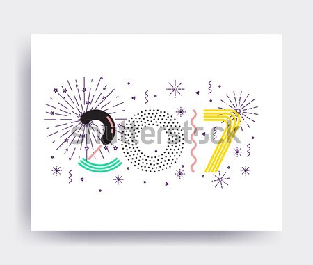 New Year design Stock photo © softulka