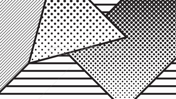 black and white pop art geometric pattern Stock photo © softulka
