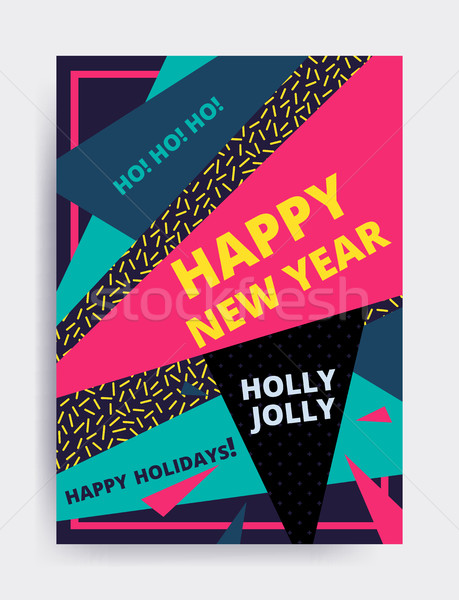 Merry christmas New Year design Stock photo © softulka