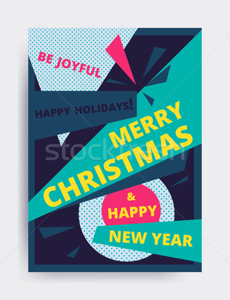 Merry christmas New Year design Stock photo © softulka