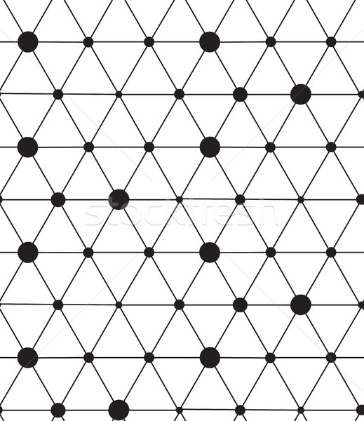 Vector seamless pattern. Modern line geometric background Stock photo © softulka