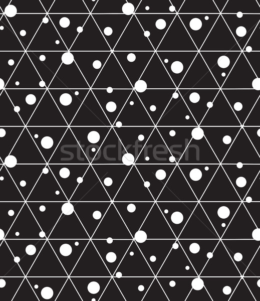 Vector seamless pattern. Modern line geometric background Stock photo © softulka