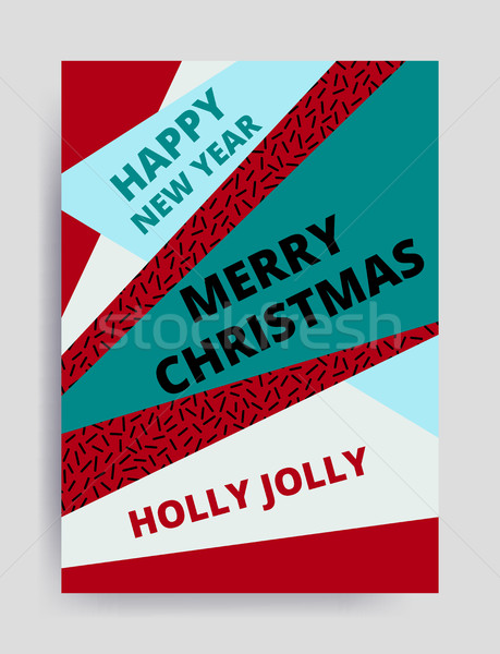 Merry christmas New Year design Stock photo © softulka