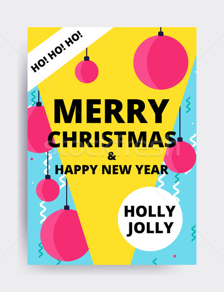 Joyeux Noël nouvelle année design oeil bannière [[stock_photo]] © softulka