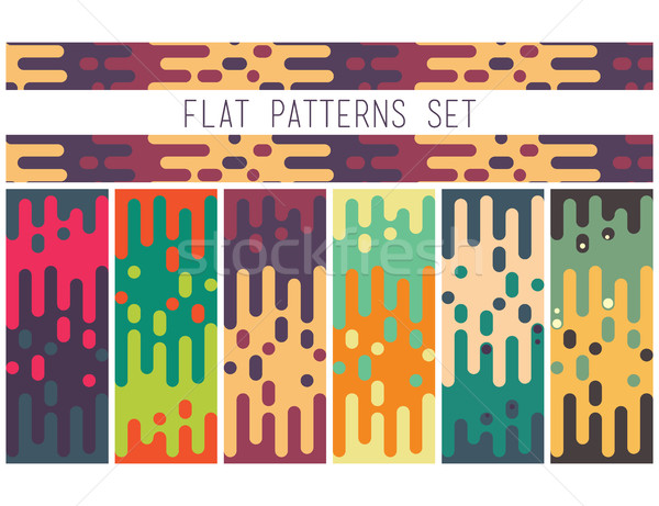 Universal seamless abstract pattern doodle geometric lines in re Stock photo © softulka