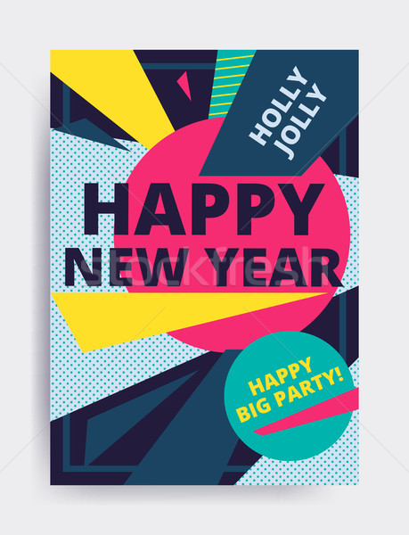 Merry christmas New Year design Stock photo © softulka