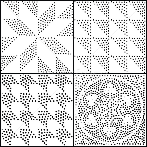 Zdjęcia stock: Wektora · streszczenie · geometryczny · czarno · białe