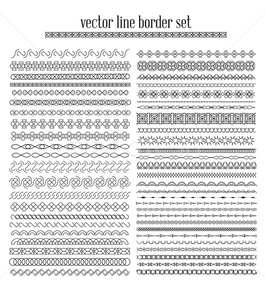 Vecteur lignes frontière universel [[stock_photo]] © softulka