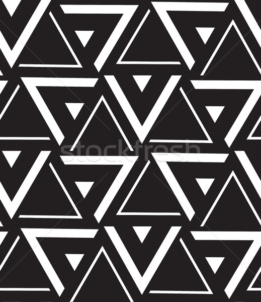 Vector geometric seamless pattern. Modern triangle texture, repe Stock photo © softulka