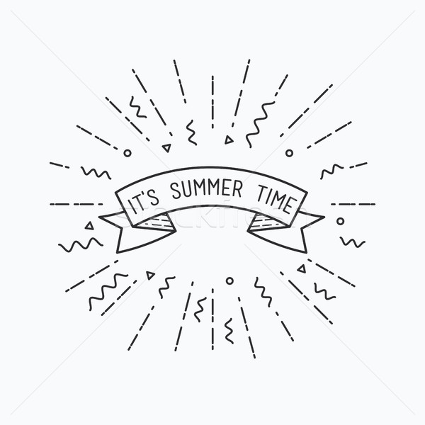 It is summer time. Inspirational vector illustration Stock photo © softulka