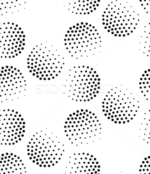 Vector geometric seamless pattern. Repeating abstract dots Stock photo © softulka