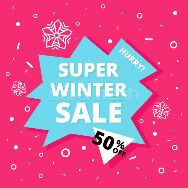 Super winter sale banner Stock photo © softulka