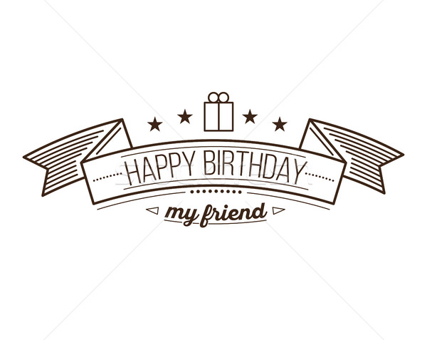 Festive Happy Birthday Stock photo © softulka