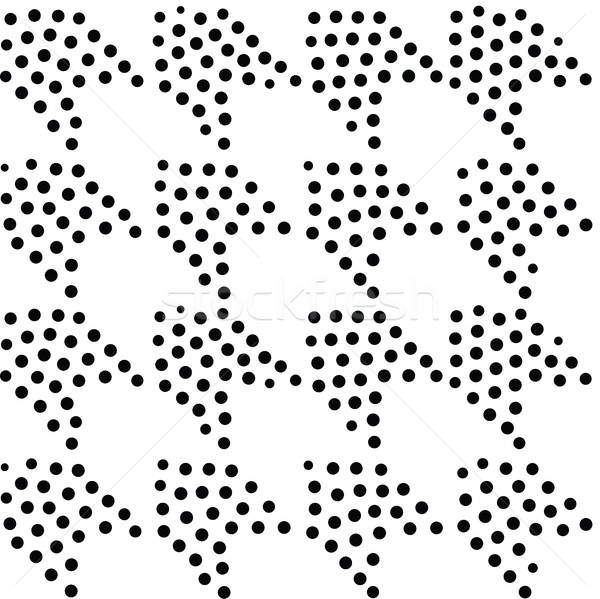 Vector geometric seamless pattern. Repeating abstract dots Stock photo © softulka