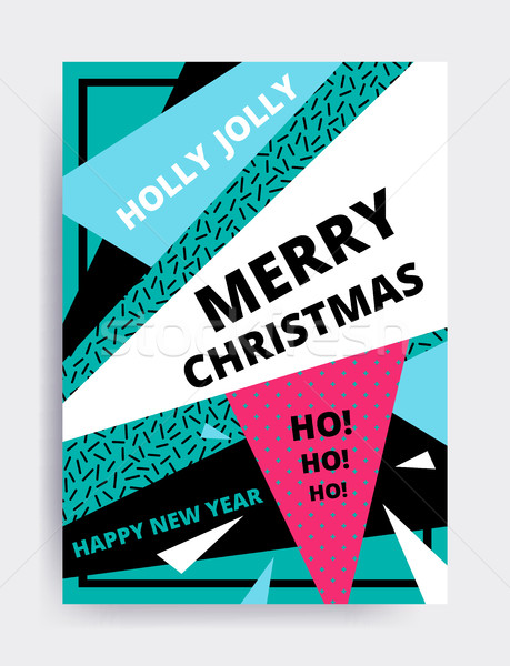 Merry christmas New Year design Stock photo © softulka