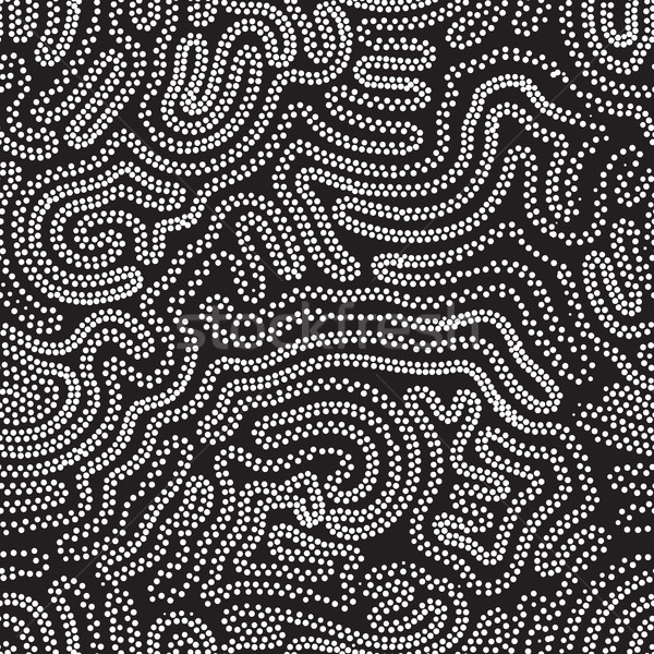 Vector geometric seamless pattern. Repeating abstract dots Stock photo © softulka
