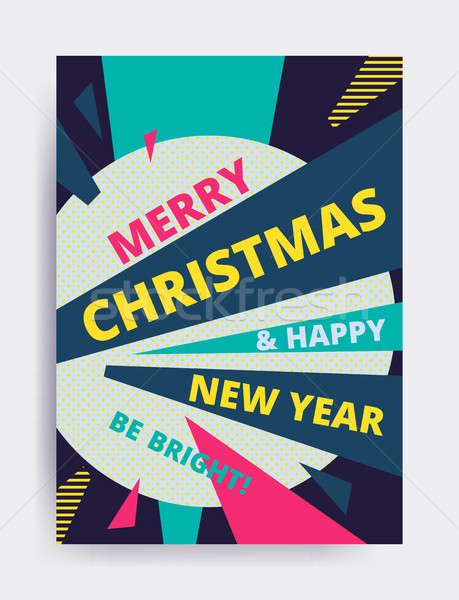 Joyeux Noël nouvelle année design oeil bannière [[stock_photo]] © softulka