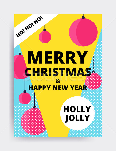 Stock foto: Heiter · Weihnachten · Neujahr · Design · Auge · Banner