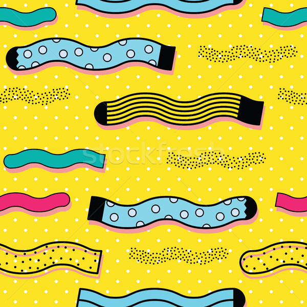 Cute kleurrijk sokken patroon kid website Stockfoto © softulka