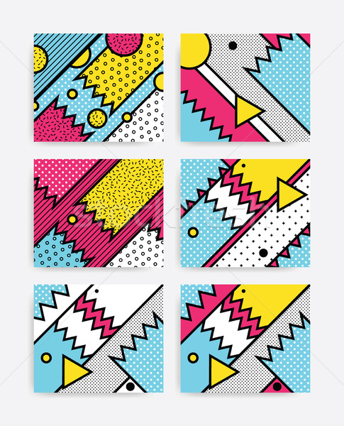 Colorful Pop art set Stock photo © softulka