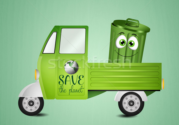 Garbage bin for Recycle Stock photo © sognolucido