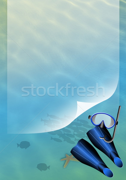 Diving mask equipment Stock photo © sognolucido