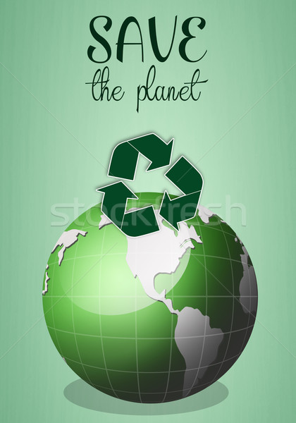 Stock photo: Save the planet